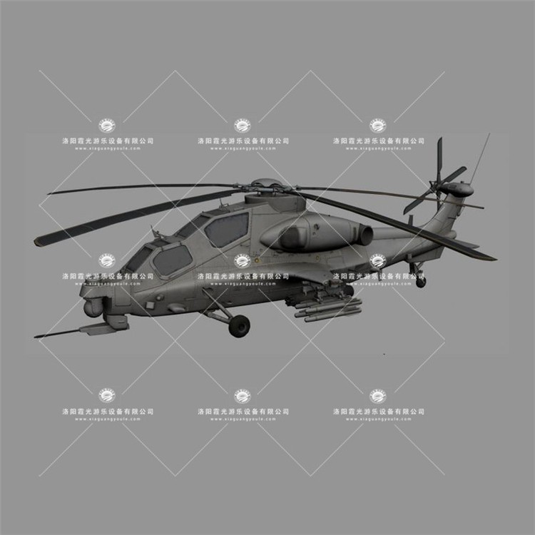 阳朔武装直升机3D模型